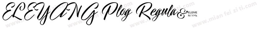 ELEYANG Plog Regula字体转换